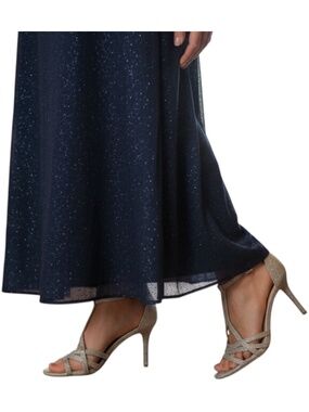 Dillards Copper Key Gold Shimmer Heels, New, Size 8